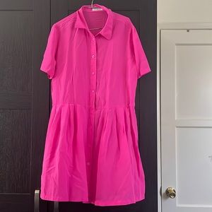 Equipment - pink shirt dress - Naomi style